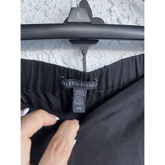 Eileen Fisher Straight Leg Dress Pants- Size Large - Black - Picture 9 of 11